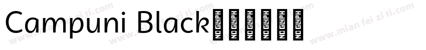 Campuni Black字体转换